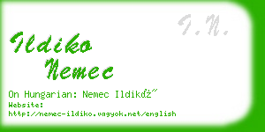 ildiko nemec business card